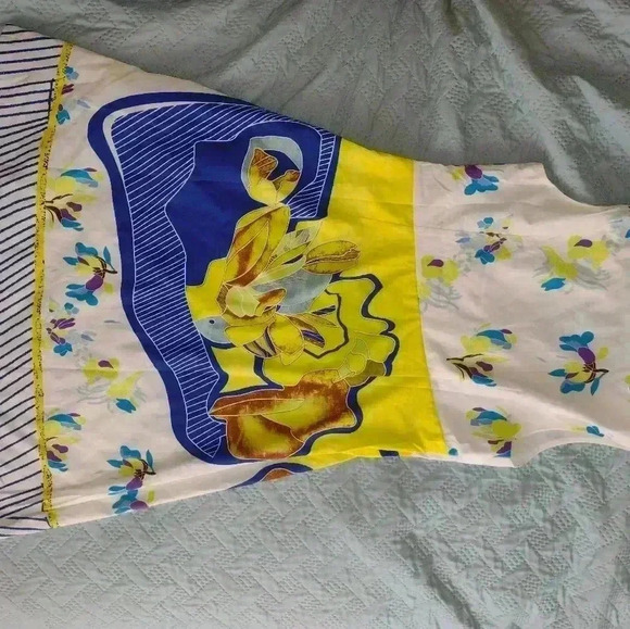 Summer acrylic Italian dress size 3 Us 8 - Picture 2 of 2